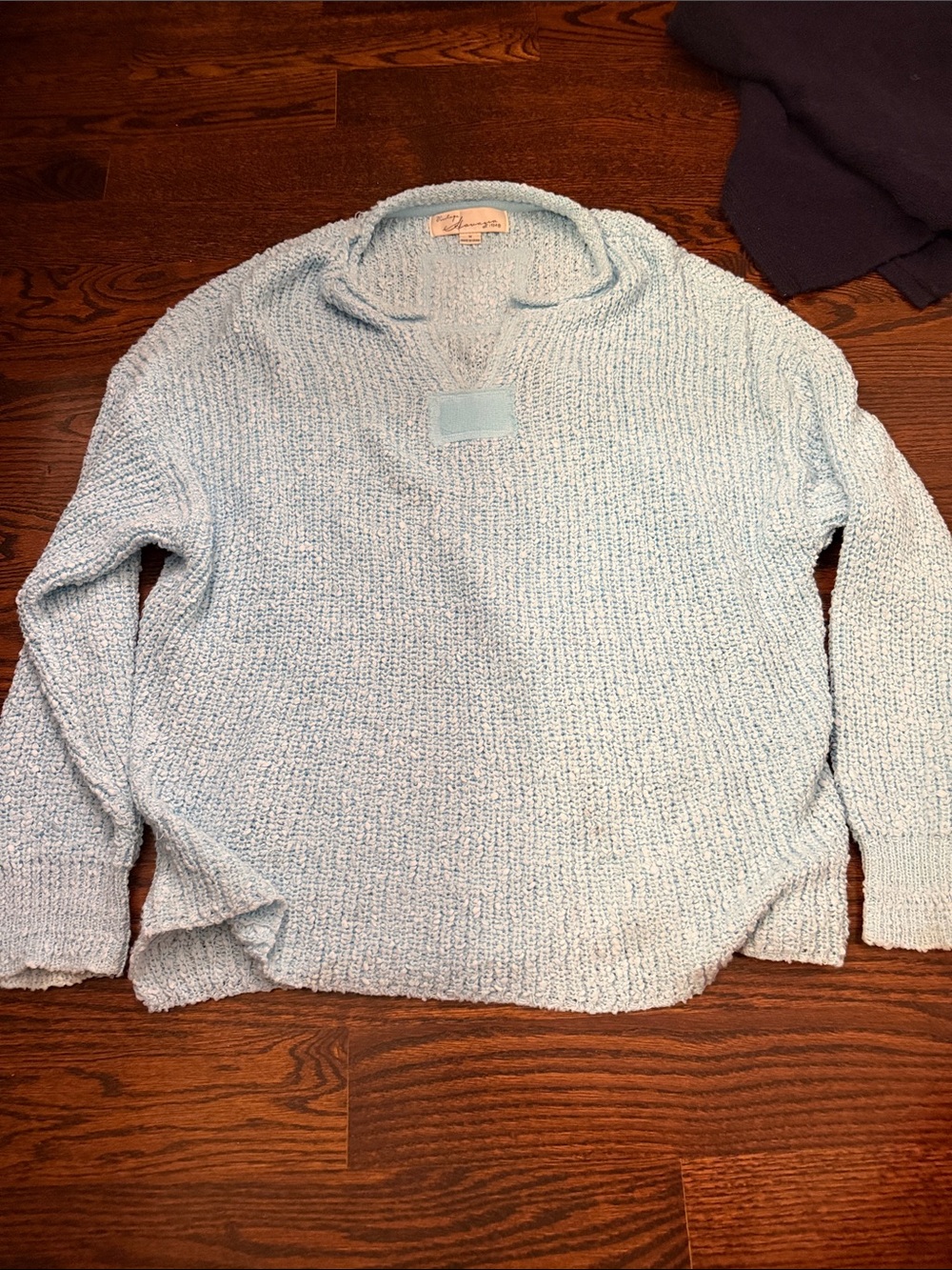 Light Blue women’s Pullover Sweater vintage Havana size M medium oversized
